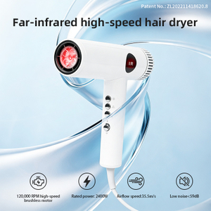 S&egrave;che-cheveux infrarouge lointain SG-07 &agrave; grande vitesse avec moteur sans balais de 120 000 tr/min et flux d'air silencieux