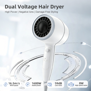 S&egrave;che-cheveux &agrave; haute &eacute;nergie &eacute;olienne double tension SG-06C